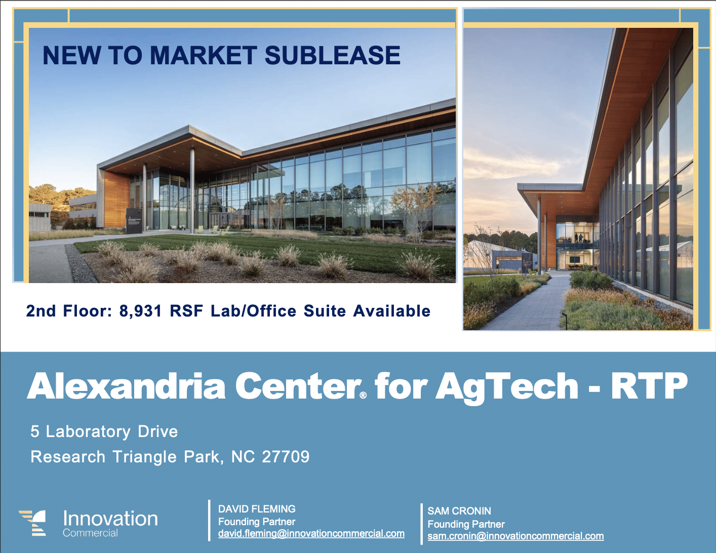 Rtp Labcorp RTP - 8,931 RSF Lab/Office Suite Available - RTAC